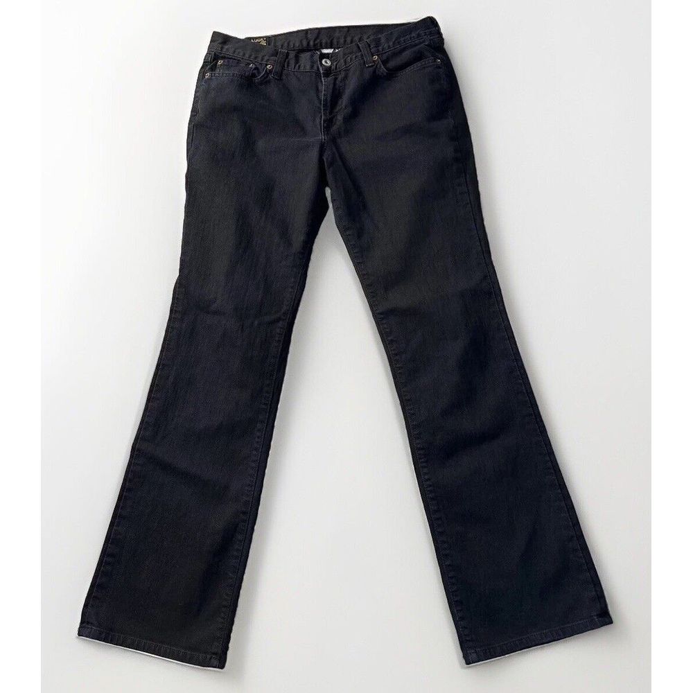 Lucky Brand Classic Rider Straight‎ Leg Jeans Black Size 10/30 (32x32)